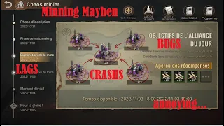 State of Survival  Minning Mayhen = crash , lags ,impossible to play !!