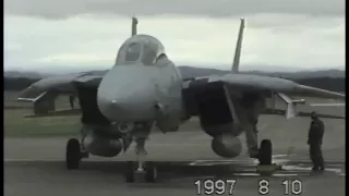 F-14トムキャット厚木帰投 F14 Homing To ATSUGI(1997.Aug.10 CHITOSE.A.B)
