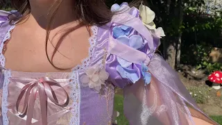 Making a Rapunzel Gown pt. 1 TikTok Fashion Sewing Video #shorts