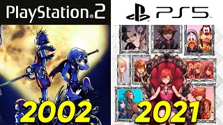 Evolution of KINGDOM HEARTS PlayStation Games (2002-2021)