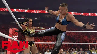 WWE 2K23 RAW IVY NILE (W/MAXXINE DUPRI) VS QUEEN CHELSEA