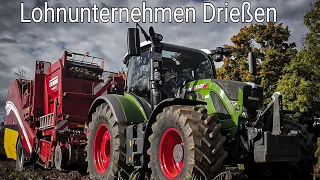 Kartoffeln Ernte mit einem Fendt 722 und Grimme Evo 280 [Lohnunternehmen Drießen]