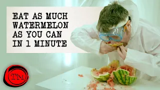 Eat The Most Watermelon In 1 Minute - FULL TASK