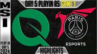 FLY vs PSG Highlights Game 1 | MSI 2024 Play-Ins Round 3 Day 5 | FlyQuest vs PSG Talon G1