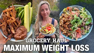 WHAT I EAT IN A DAY | Starch Solution Grocery Haul | Down 60 Pounds