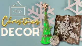 Amazing Christmas Decor Idea using recycled materials #shorts