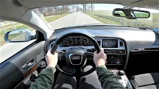 Audi A6 C6 3.0 TFSI V6 290HP (2009) POV Test Drive & Acceleration 0-100 | Fuel Consumption | 4K #123