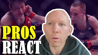 UFC 268 Rose Namajunas defeats Weili Zhang 😲 MMA Pros React