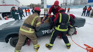 Соревнования аварийно-спасательные работы (АСР) пожарная охрана МЧС России Кемерово