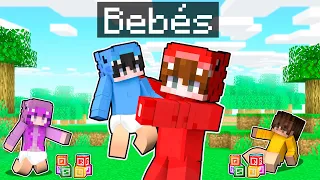 Mis Amigos son BEBÉS en Minecraft!