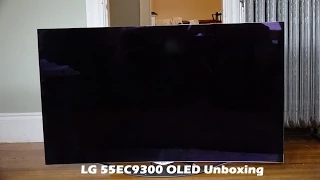 LG 55EC9300 OLED Unboxing & Setup