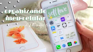 ORGANIZANDO MEU CELULAR *ios 14* | iPhone 6s ✨