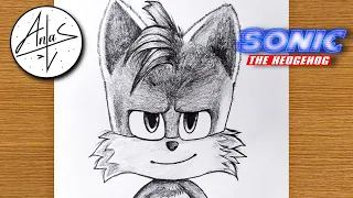 How To Draw Tails From Sonic |  Sonic 2 Sketch Art Lesson (Step by Step)