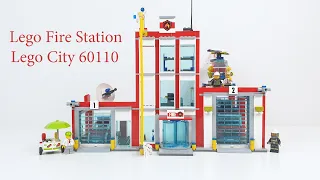 Lego City Fire Station - Let's build set 60110 from 2016