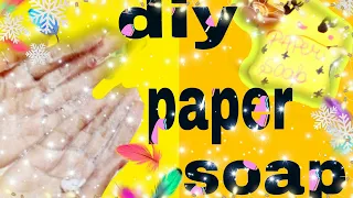 homemade paper soap without butter paper and tissue paper / DIY paper soap / paper hand soap