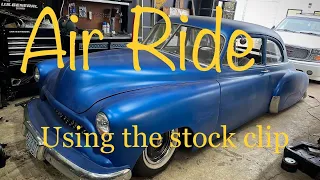 Installing AIR BAGS on your STOCK 49-54 Chevy front clip. Bags on a budget