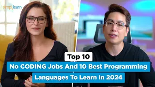 Top 10 No CODING Jobs And 10 Best Programming Languages To Learn In 2024 | Simplilearn