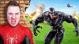 SURVIVING SPIDER-MAN 2 In REAL LIFE! STOP VENOM Challenge!