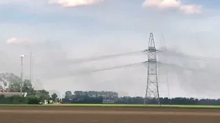 High Voltage Transmission Line Overload and Smoking in the Netherlands