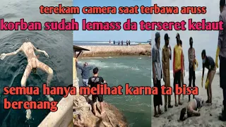 Pantai santolo, 2orang terekam camera saat terseret arus ombak kelaut