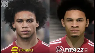 eFootball 2022 vs FIFA 22 Bayern Munich Player Faces Comparison (4K)  PS5™ ( Play Station 5 )