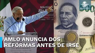 En esto consisten las iniciativas de reforma de AMLO para el salario mínimo y pensiones