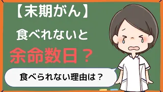 【末期がん】食事が摂れないと余命数日？家族に知ってほしい『食べられない』理由と心構え