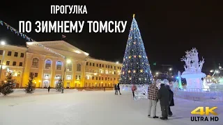 Long walk in winter Tomsk / high-quality shooting