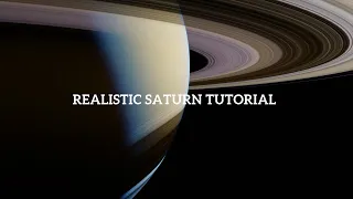 Blender 3D: Realistic Saturn Tutorial