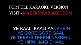 Karaoke:  Yeh Kaali Kaali Aankhein - Baazigar
