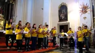 Ať požehnán je Bůh (Blessed be Your Name) - schola Pozořice "Pošukov" (Noc kostelů 1.6.2012)