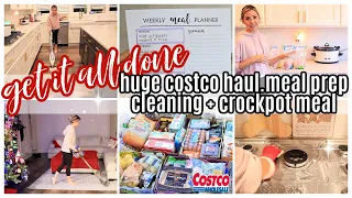 *NEW* GET IT ALL DONE HUGE COSTCO GROCERY HAUL CLEANING MEAL PREP AND CROCKPOT MEAL TIFFANI BEASTON