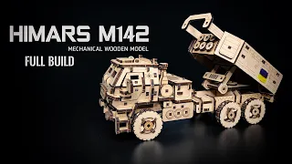 Assembly M142 HIMARS Model from Wood | PAZLY | Speed Build & Review |  ASMR