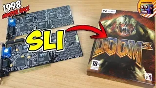 ⚙️ CAN THE FIRST SLI OF THE VOODOO 2 3dfx vs. DOOM 3 HISTORY and my 20 year old retro gamer PC