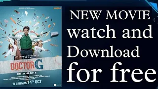 Doctor G new movie in hindi for free| how to download Doctor G movie for free| ayushman new movie.