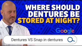 ❓ Where should dentures be stored at night? 🤔 Should dentures be stored wet? ❓❗ Can I sleep with it?