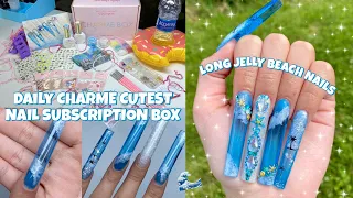 CHARME BOX UNBOXING & HONEST REVIEW | DAILY CHARME NAIL MYSTERY SUBSCRIPTION BOX | BEACH NAILS