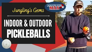 Indoor and Outdoor Pickleballs