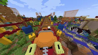 SLINKY DOG DASH RIDE IN MINECRAFT (With Audio)