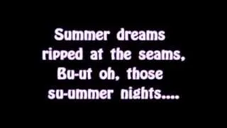 Lyrics+Color Coded Grease   Summer Nights edimilson