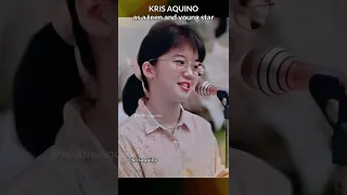 Kris Aquino as a teenager and a young star| Colorful life| #shorts, #krisaquino