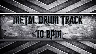 Slow Metal Drum Track 70 BPM (HQ,HD)