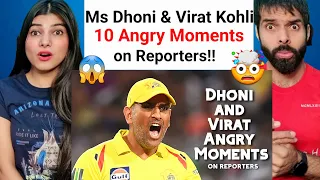 10 Moments when MS Dhoni and Virat Kohli got angry on Reporters Reaction Video