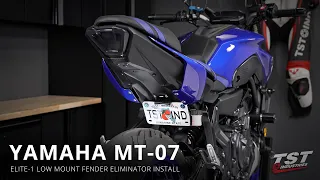 How to install an Elite-1 Low Mount Fender Eliminator on a 2021+ Yamaha MT-07 by TST Industries