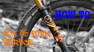 Fox 36 FIT fork suspension - lower leg service. HOW TO.