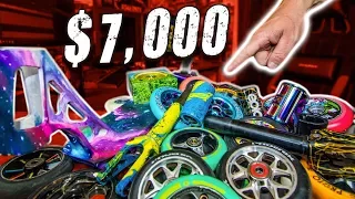 MY INSANE CUSTOM PRO SCOOTER PARTS COLLECTION GIVEAWAY