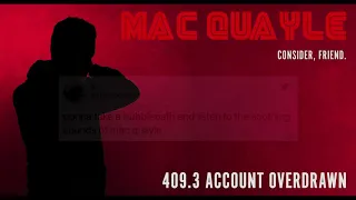 Mac Quayle - Mr. Robot "409.3 ACCOUNT OVERDRAWN"