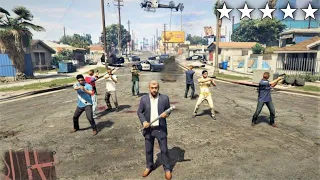 GTA 5 - Martin Madrazo and His Cartels FIVE STAR COP BATTLE AT GROVE STREET!! (GTA V Funny Moment)