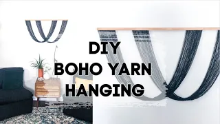 DIY Boho Wall Yarn Hanging