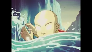 Isso sim que é uma dobra d'água (Aang pela primeira vez no estado Avatar) - THE LAST AIRBENDER PT BR